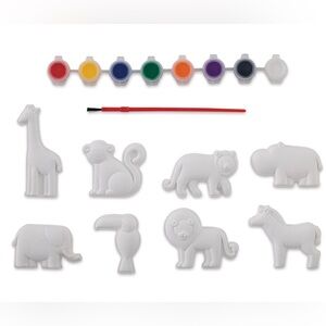 Playtek Figurine Paint Kit Kids Crafts and Arts Set, Jungle Craft theme